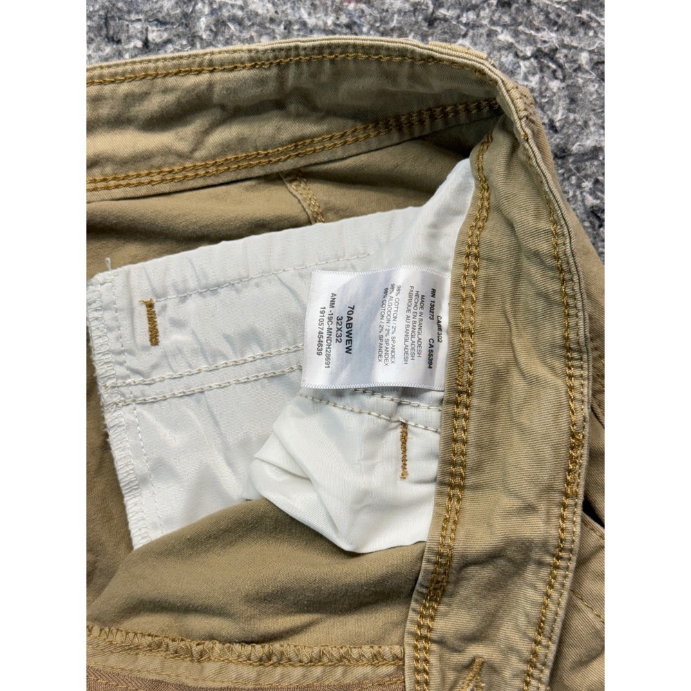Wrangler Mens Cargo Pants Tan Khaki Straight Leg Cotton Stretch 32x32 70ABWEW - Picture 8 of 11